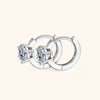 Wholesale Women's Light Luxury Style Geometric Moissanite Earrings In S925 Silver With Electroplating