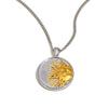 Wholesale Women's Light Luxury Style Geometric Stainless Steel Vacuum Plated In Furnace Coin Sun Side Chain Necklace
