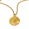 Wholesale Women's Light Luxury Style Geometric Stainless Steel Vacuum Plated In Furnace Coin Sun Side Chain Necklace
