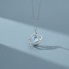 Wholesale Women's Light Luxury Style Inlaid Zircon Planet Trajectory Silver Necklace With Cross Chain