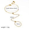 Wholesale Women's Light Luxury Style 18K Gold Plated Stainless Steel Oshaped Chain Jewelry Set With Flower Pendant