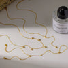 Wholesale Women's Light Luxury Style 18K Gold Plated Stainless Steel Oshaped Chain Jewelry Set With Flower Pendant