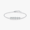 Wholesale Women's Light Luxury Style S925 Sterling Silver Flower Pattern Ring Necklace Earrings Bracelet Set With Electroplating