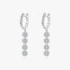 Wholesale Women's Light Luxury Style S925 Sterling Silver Flower Pattern Ring Necklace Earrings Bracelet Set With Electroplating