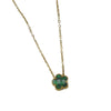 Wholesale Women's Light Luxury Style Stainless Steel And Titanium Steel Electroplated Geometric Five Leaf Clover And Flower Pendant Clavicle Necklace