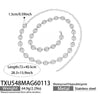 Wholesale Women's Light Luxury Style Stainless Steel Colorblocked Hollow Pig Nose Necklace Bracelet Set With 18K Gold Plating