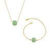 Wholesale Women's Light Luxury Style Stainless Steel Electroplated Necklace And Bracelet Set