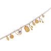 Wholesale Women's Light Luxury Style Stainless Steel Pearl Strand Necklace With Real Gold Plated Heart Shape Titanium Steel Pendant