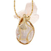 Wholesale Women's Light Luxury Sweet Style Copper Gold Plated Freshwater Baroque Pearl Necklace With Butterfly Flower Drop Shape Design