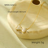 Wholesale Women's Light Luxury Titanium Steel And Stainless Steel Bow Tie Earrings Necklace Ring Set With Electroplating