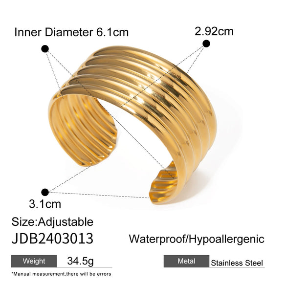Wholesale Women's Light Luxury Titanium Steel And Stainless Steel Bracelet With Electroplating Process