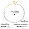 Wholesale Women's Light Luxury Titanium Steel And Stainless Steel Jewelry Necklace With Geometric Pattern And Electroplating Design