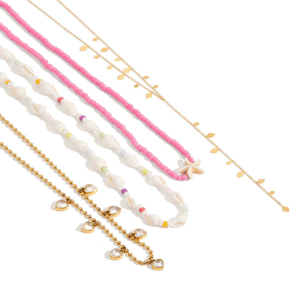 Wholesale Women's Light Luxury Titanium Steel And Stainless Steel Jewelry Necklace With Geometric Pattern And Electroplating Design