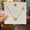 Wholesale Women's Light Luxury Titanium Steel Frosted Insectshaped Pendant Collar Chain Jewelry