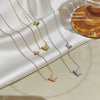 Wholesale Women's Light Luxury Titanium Steel Frosted Insectshaped Pendant Collar Chain Jewelry