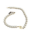 Wholesale Women's Light Luxury Titanium Steel Geometric Pattern Polished Clavicle Chain With Natural Shell Beads Pendant Jewelry