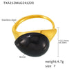 Wholesale Women's Light Luxury Water Drop Shape Geometric 316L Stainless Steel Resin Ring With Electroplating