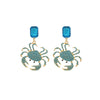 Wholesale Women's Light Luxury Zinc Alloy Animal Crab Geometric Diamond Earrings