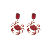 Wholesale Women's Light Luxury Zinc Alloy Animal Crab Geometric Diamond Earrings