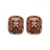 Wholesale Women's Light Luxury Zinc Alloy Electroplated Circle Square Earrings