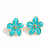 Wholesale Women's Little Fresh Alloy Dripping Oil Flower Earrings