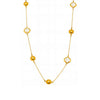 Wholesale Women's Long Necklace Czech Glass 316L Stainless Steel 316L Stainless Steel Geometric Electroplated Light Luxury Jewelry Accessories