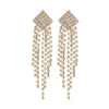 Wholesale Women's Long Tassel Earrings Copper With Diamond Butterfly And Heart Shape Design