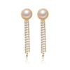Wholesale Women's Long Tassel Earrings Copper With Diamond Butterfly And Heart Shape Design