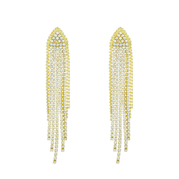 Wholesale Women's Long Tassel Earrings Copper With Diamond Butterfly And Heart Shape Design