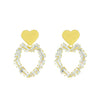 Wholesale Women's Long Tassel Earrings Copper With Diamond Butterfly And Heart Shape Design