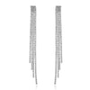 Wholesale Women's Long Tassel Earrings Copper With Diamond Butterfly And Heart Shape Design