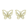 Wholesale Women's Long Tassel Earrings Copper With Diamond Butterfly And Heart Shape Design