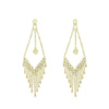 Wholesale Women's Long Tassel Earrings Copper With Diamond Butterfly And Heart Shape Design
