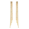 Wholesale Women's Long Tassel Earrings Copper With Diamond Butterfly And Heart Shape Design