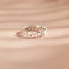 Wholesale Women's Love Cross Ring 925 Sterling Silver Zircon Geometric Electroplated