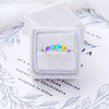 Wholesale Women's Love Ring S925 Sterling Silver Geometric Style Electroplated