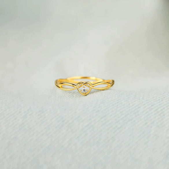 Wholesale Women's Love Ring Silver 925 Geometric Electroplated