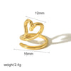 Wholesale Women's Love Ring Titanium Steel Heartshaped High Sense Electroplated