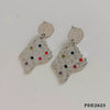 Wholesale Women's Love Water Drops Bell Round Geometric 316 Stainless Steel Pendant Necklace Earrings Suit With Electroplating