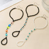 Wholesale Women's Luminous Stone Rice Bead Anklet Geometric Fivepointed Star Design