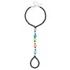 Wholesale Women's Luminous Stone Rice Bead Anklet Geometric Fivepointed Star Design