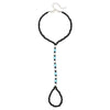Wholesale Women's Luminous Stone Rice Bead Anklet Geometric Fivepointed Star Design