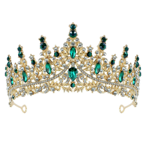 Wholesale Women's Luxury Bridal Crown Hairband Accessories Zinc Alloy Electroplating