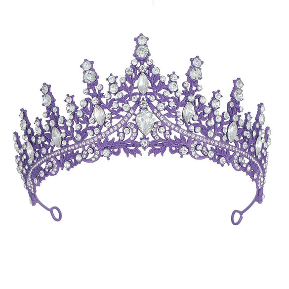 Wholesale Women's Luxury Bridal Crown Hairband Accessories Zinc Alloy Electroplating