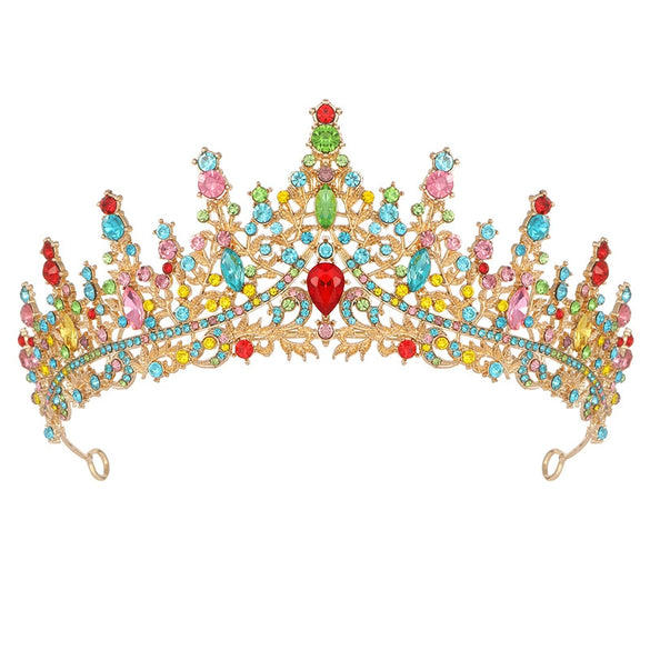 Wholesale Women's Luxury Bridal Crown Hairband Accessories Zinc Alloy Electroplating