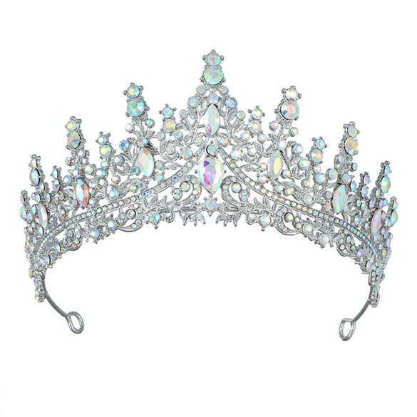 Wholesale Women's Luxury Bridal Crown Hairband Accessories Zinc Alloy Electroplating