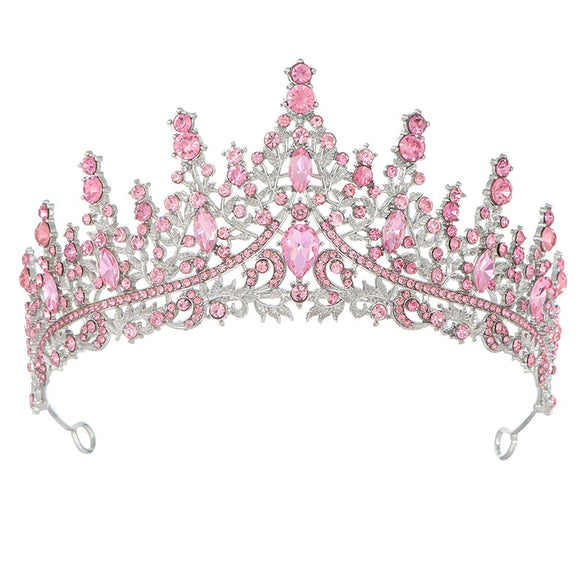 Wholesale Women's Luxury Bridal Crown Hairband Accessories Zinc Alloy Electroplating