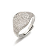 Wholesale Women's Luxury Copper Geometric Round Inlaid Colored Diamond Open Stacked Ring