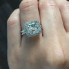 Wholesale Women's Luxury Exquisite Geometric Zircon Copper Ring