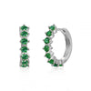 Wholesale Women's Luxury Geometric Zircon Earring Sets Copper Purely Handmade